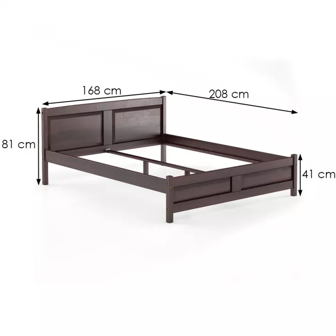Posteľ borovica LK104–160x200 orech
