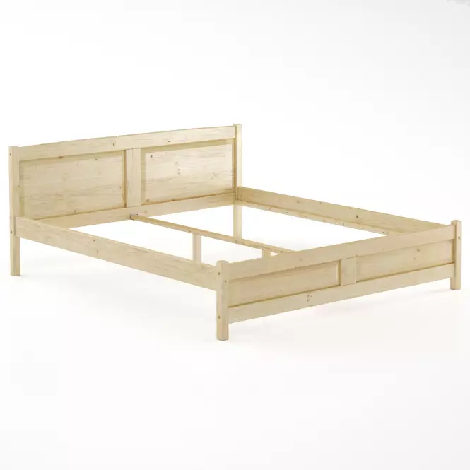 Posteľ borovica LK104–180x200 surová,2