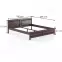 Posteľ borovica LK104–180x200 orech,3