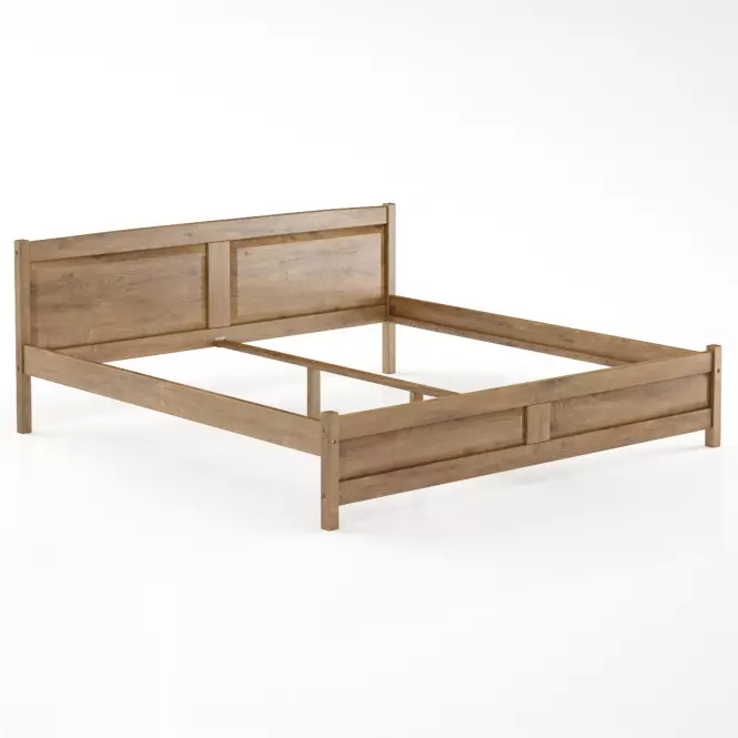 Posteľ borovica LK104–200x200 dub,2