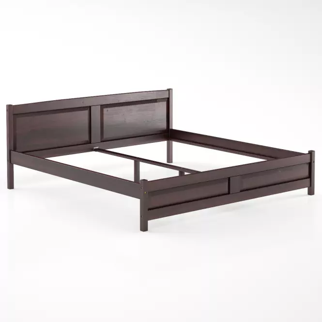 Posteľ borovica LK104–200x200 orech,2
