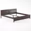Posteľ borovica LK104–200x200 orech,2