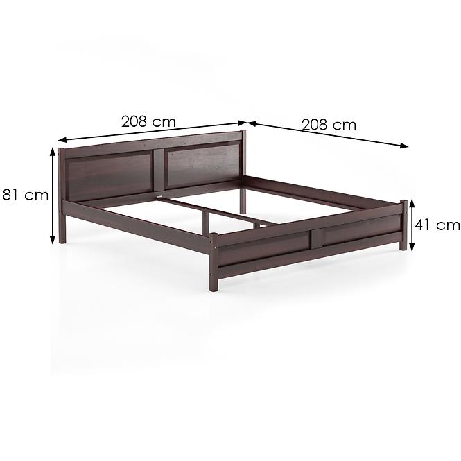 Posteľ borovica LK104–200x200 orech