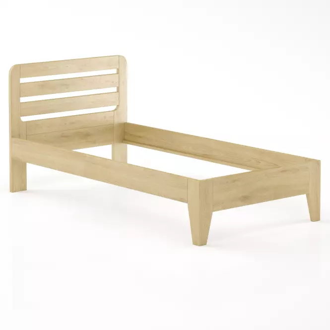 Posteľ buková LK189–100x200 prírodné,2