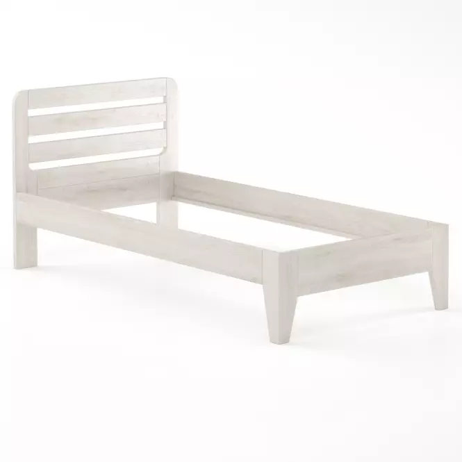 Posteľ buková LK189–100x200 bielený,2