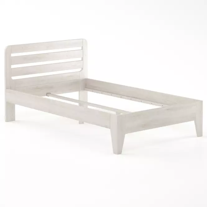Posteľ buková LK189–120x200 bielený,2