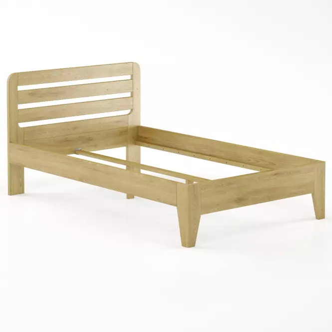 Posteľ buková LK189–120x200 rustikal,2