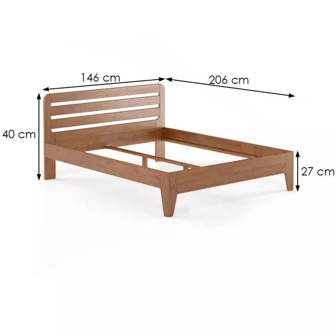 Posteľ buková LK189–140x200 cherry,3