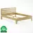 Posteľ buková LK189–160x200 rustikal