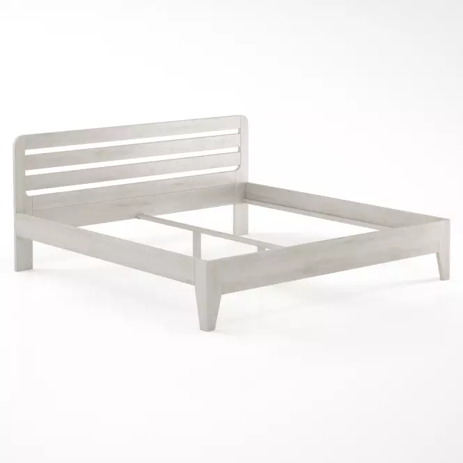 Posteľ buková LK189–180x200 bielený,2