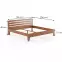Posteľ buková LK189–180x200 cherry,3