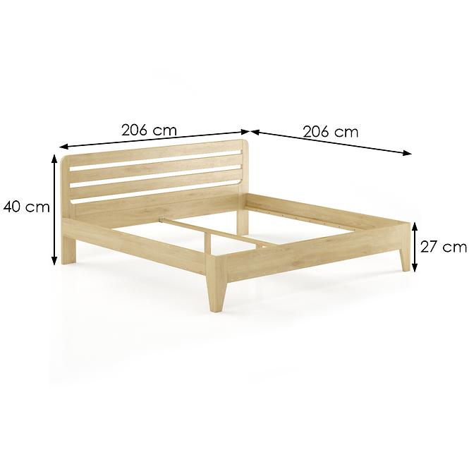 Posteľ buková LK189–200x200 prírodné