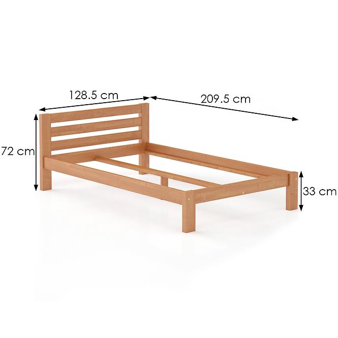 Posteľ borovica LK105–120x200 jelša