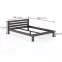 Posteľ borovica LK105–140x200 orech,3