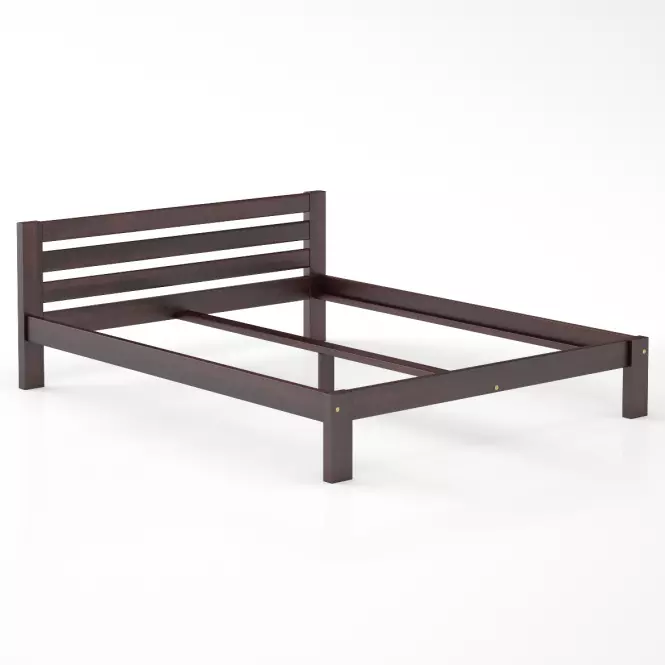 Posteľ borovica LK105–160x200 orech,2