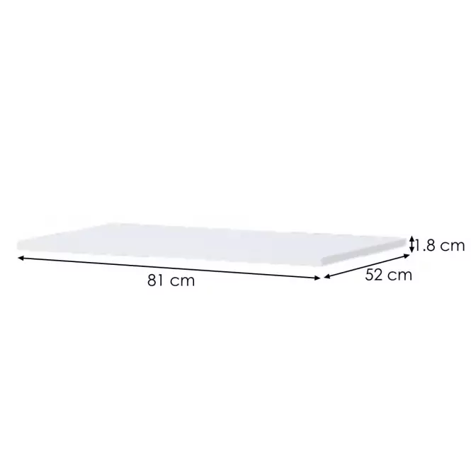 Polica pre veľkú šatníkovú skriňu Kiki F80-BE/KI-15 white