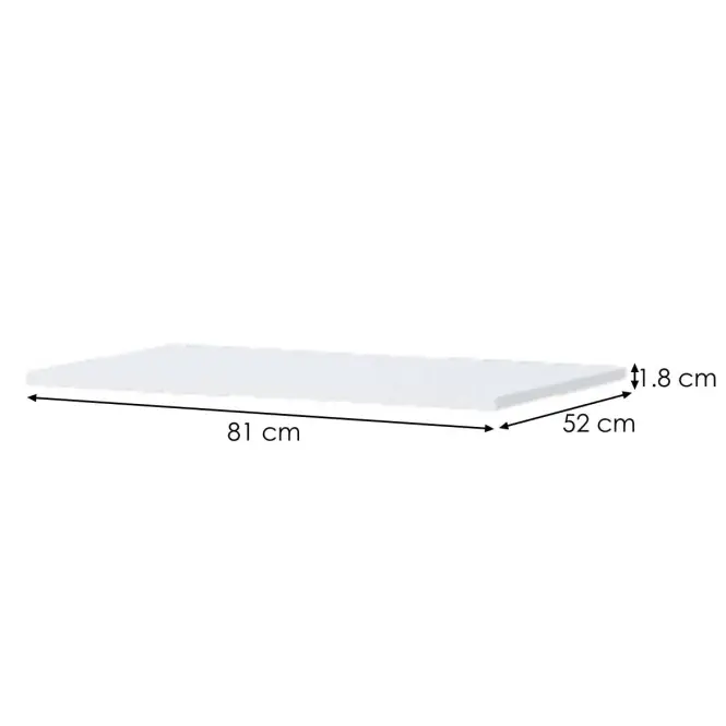 Polica pre veľkú šatníkovú skriňu Kiki F80-BE/KI-15 white,2