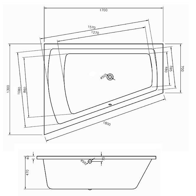 Vaňa Trend 170x130 L,3