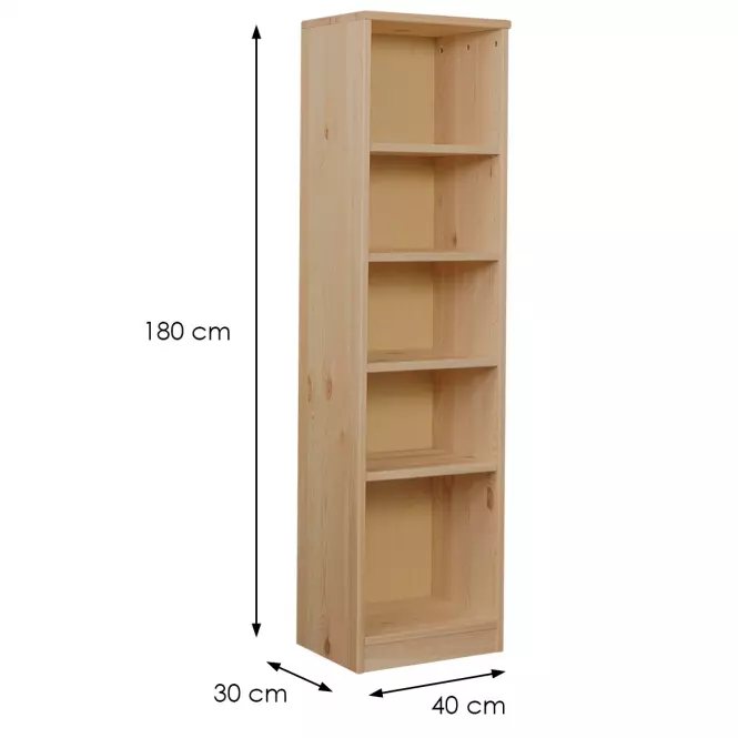 Regál eko stredný 150 borovica morená dub
