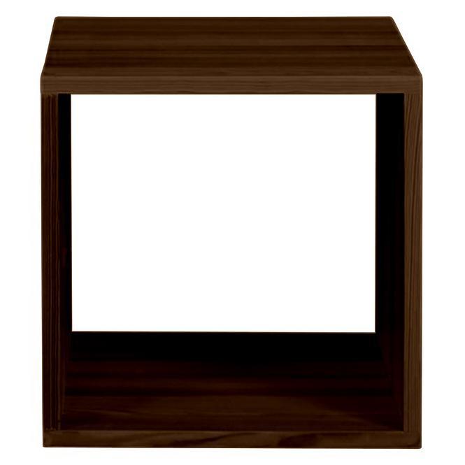 Regál box - otvorený borovica morená hnedy,2