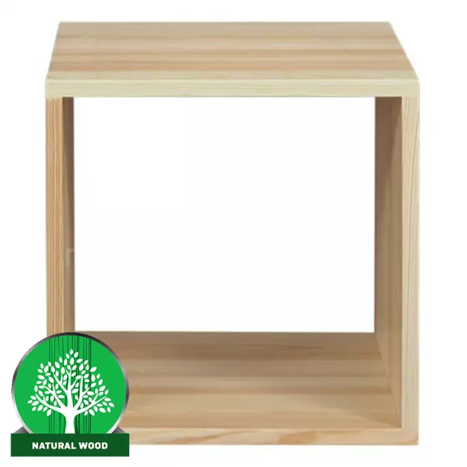 Regál box - otvorený borovica lak