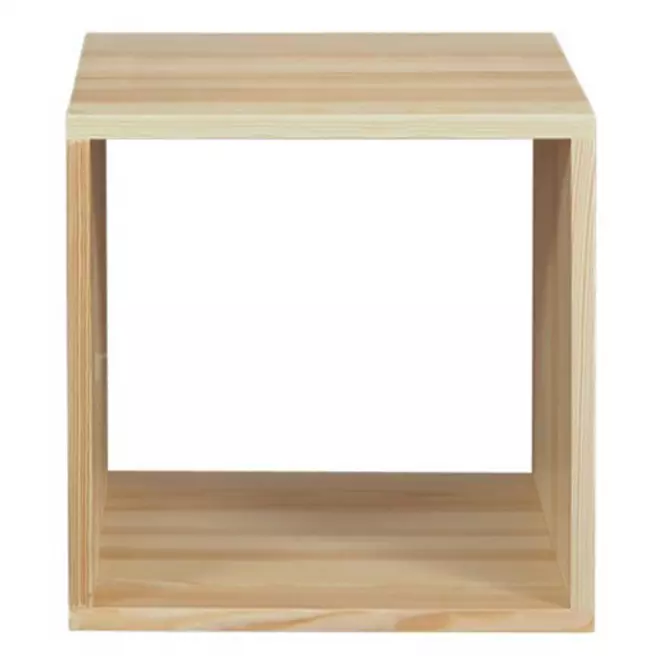 Regál box - otvorený borovica lak,2