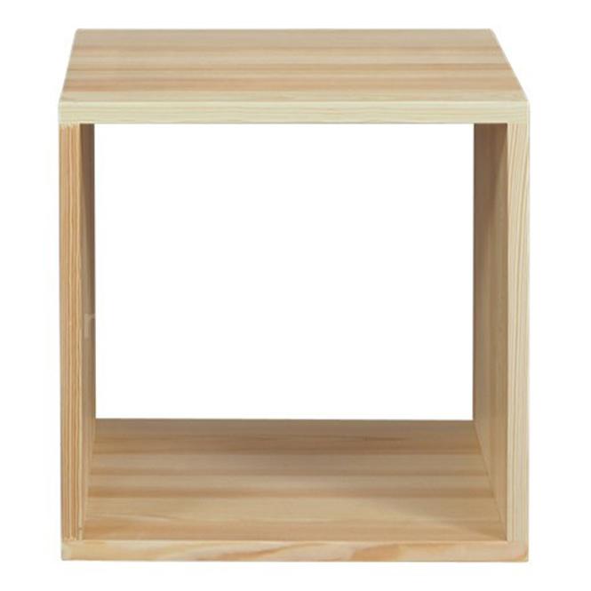 Regál box - otvorený borovica lak,2