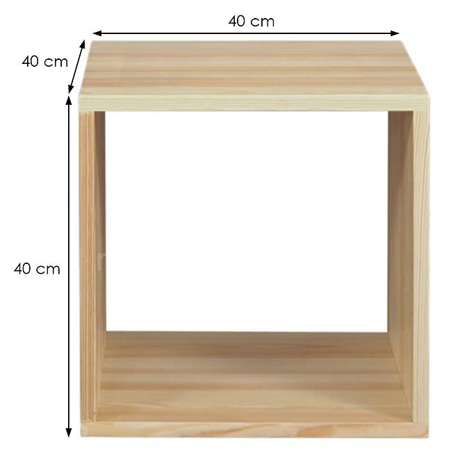 Regál box - otvorený borovica lak