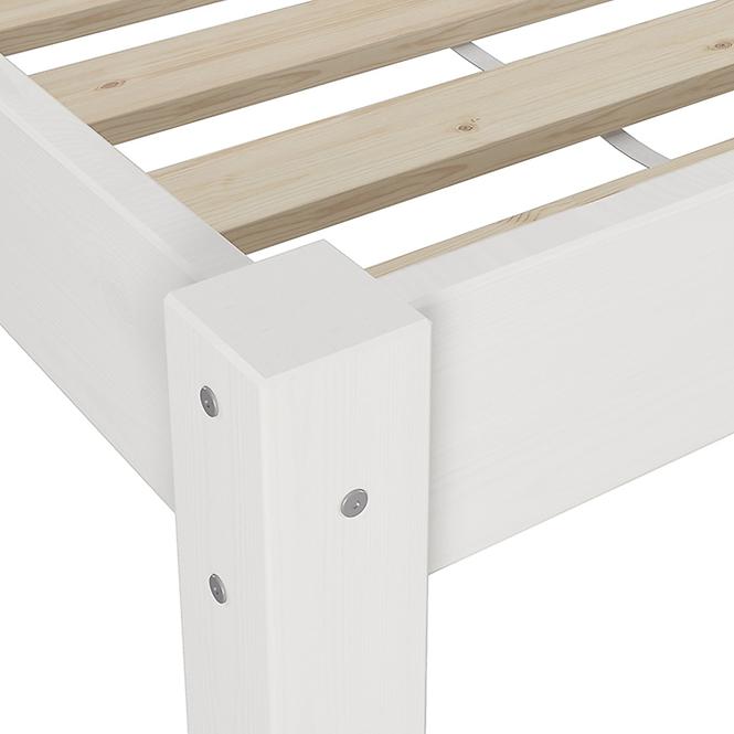 Posteľ Dora 100x200 borovica morená biela