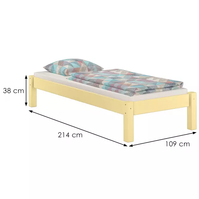 Posteľ Dora 100x200 borovica lak