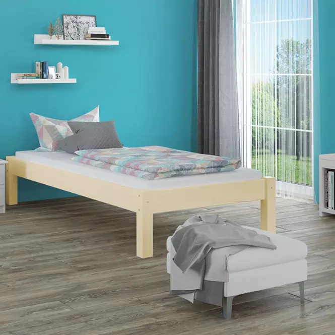 Posteľ Dora 100x200 borovica lak