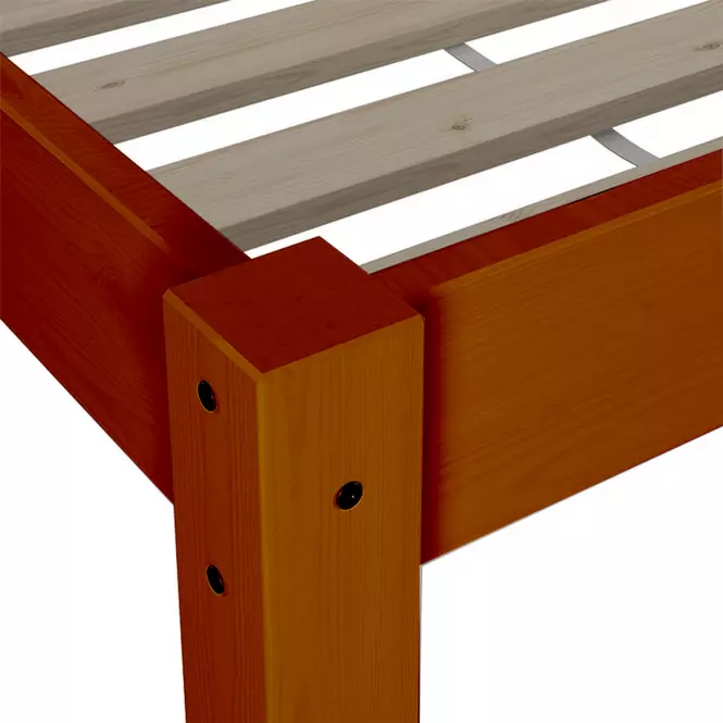 Posteľ Dora 160x200 borovica morená gaštan