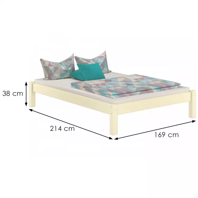 Posteľ Dora 160x200 borovica lak