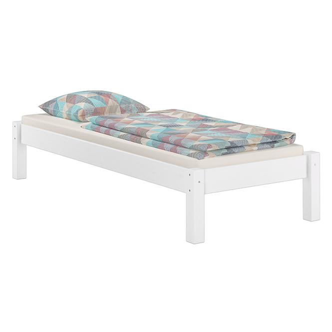 Posteľ Dora 90x200 borovica morená biela,2