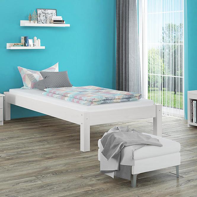 Posteľ Dora 90x200 borovica morená biela