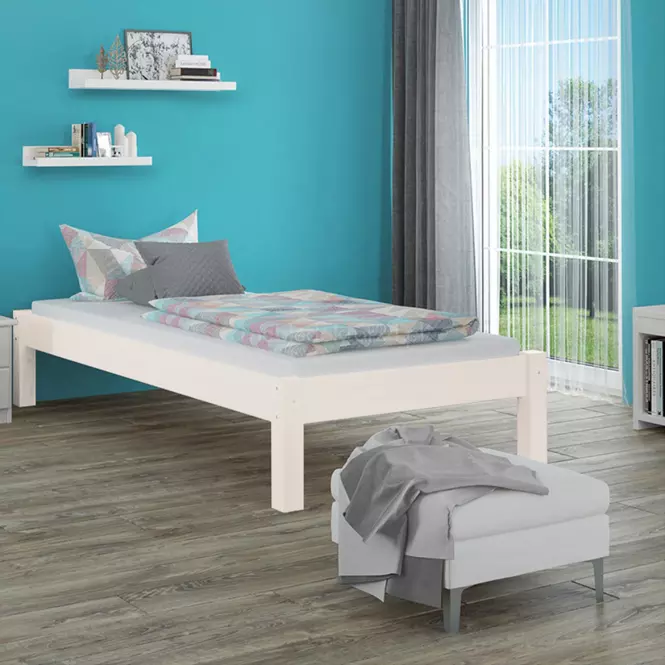 Posteľ Dora 90x200 borovica morená bielená
