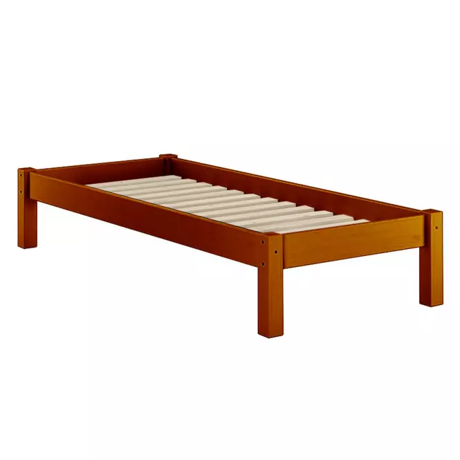 Posteľ Dora 90x200 borovica morená gaštan,4