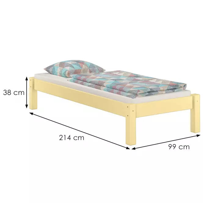 Posteľ Dora 90x200 borovica lak