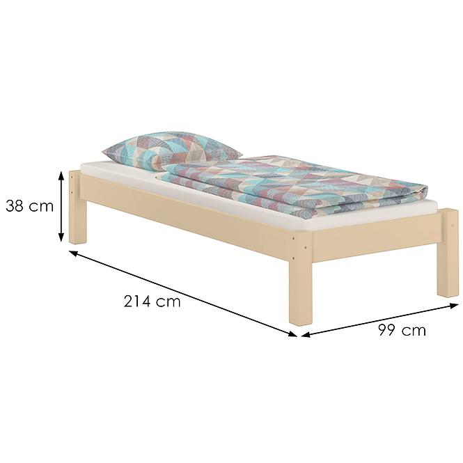 Posteľ Dora 90x200 borovica surová
