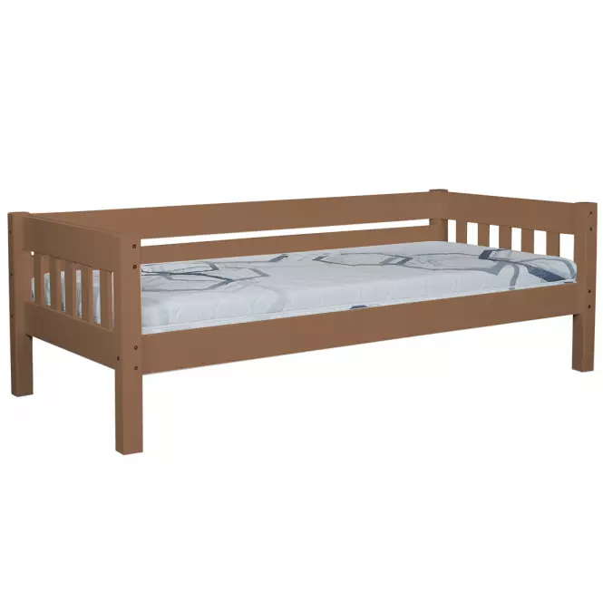 Posteľ Lucas 90x200 borovica morená dub,2