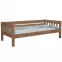 Posteľ Lucas 90x200 borovica morená dub,2