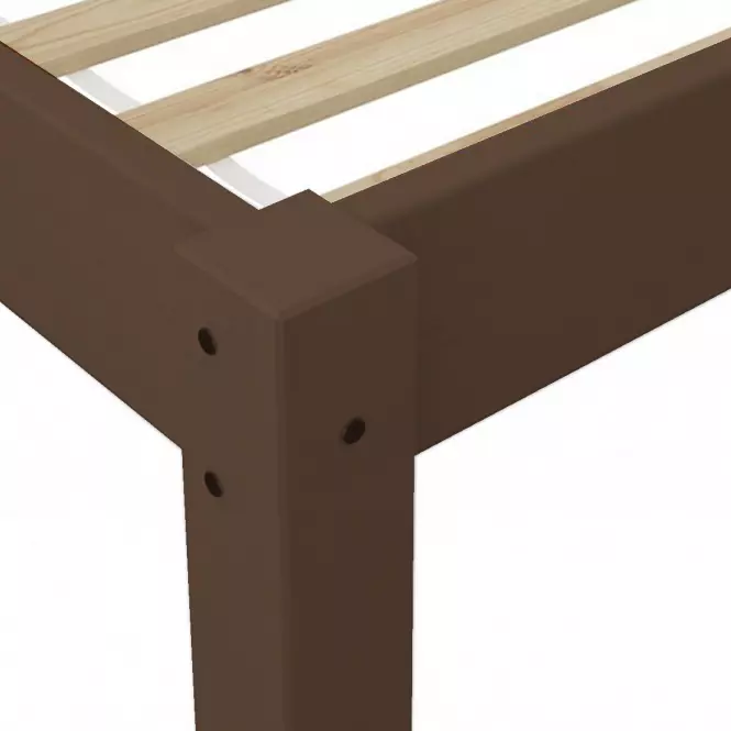 Posteľ Pino 100x200 borovica morená hnedá