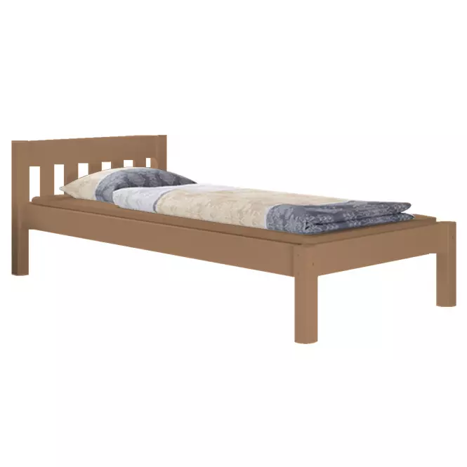 Posteľ Pino 100x200 borovica morená dub