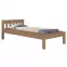 Posteľ Pino 100x200 borovica morená dub,2