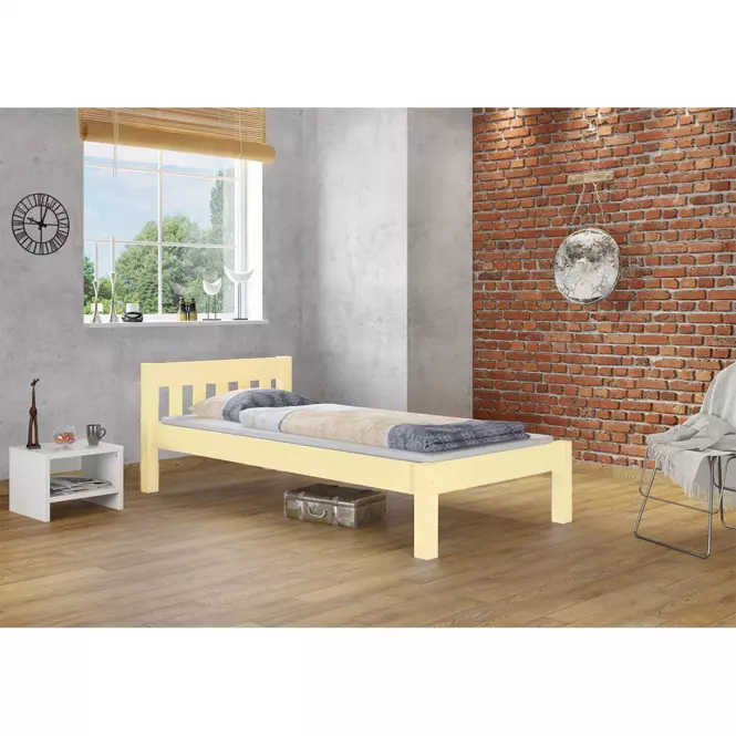 Posteľ Pino 100x200 borovica lak