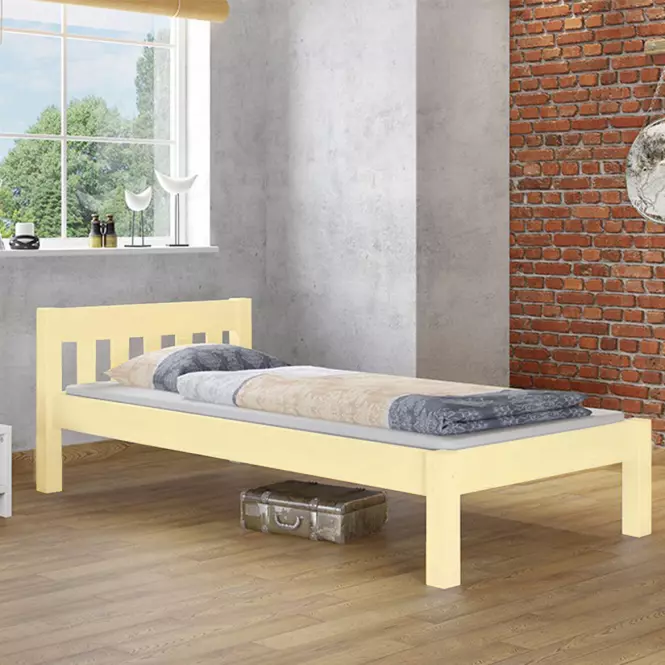 Posteľ Pino 100x200 borovica lak
