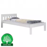 Posteľ Pino 120x200 borovica morená biela