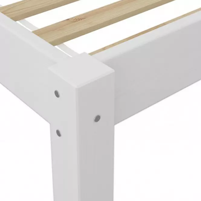 Posteľ Pino 120x200 borovica morená biela