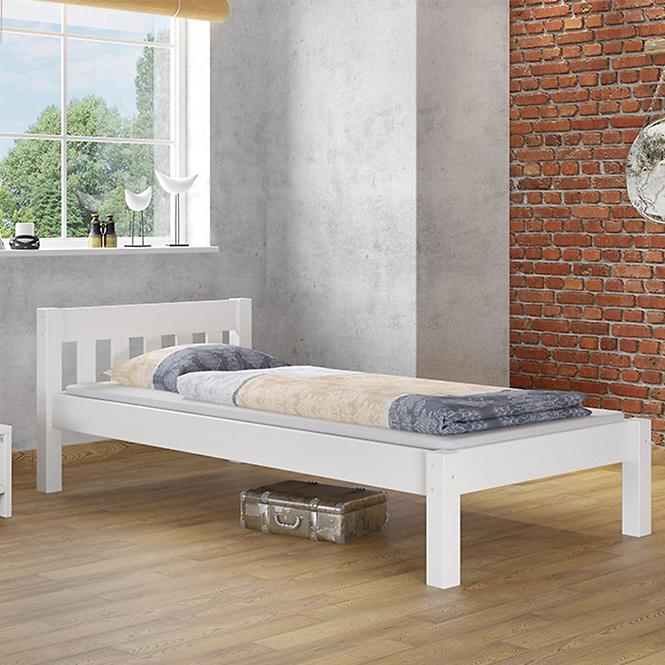 Posteľ Pino 120x200 borovica morená biela
