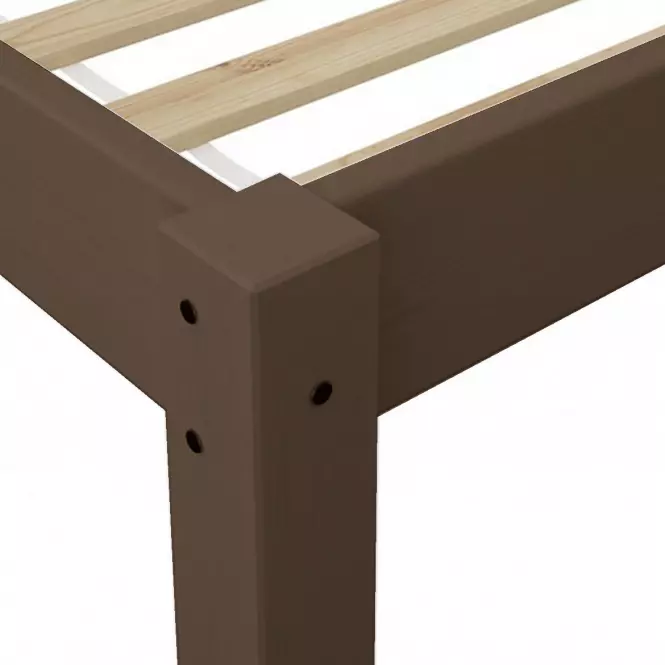 Posteľ Pino 160x200 borovica morená hnedá